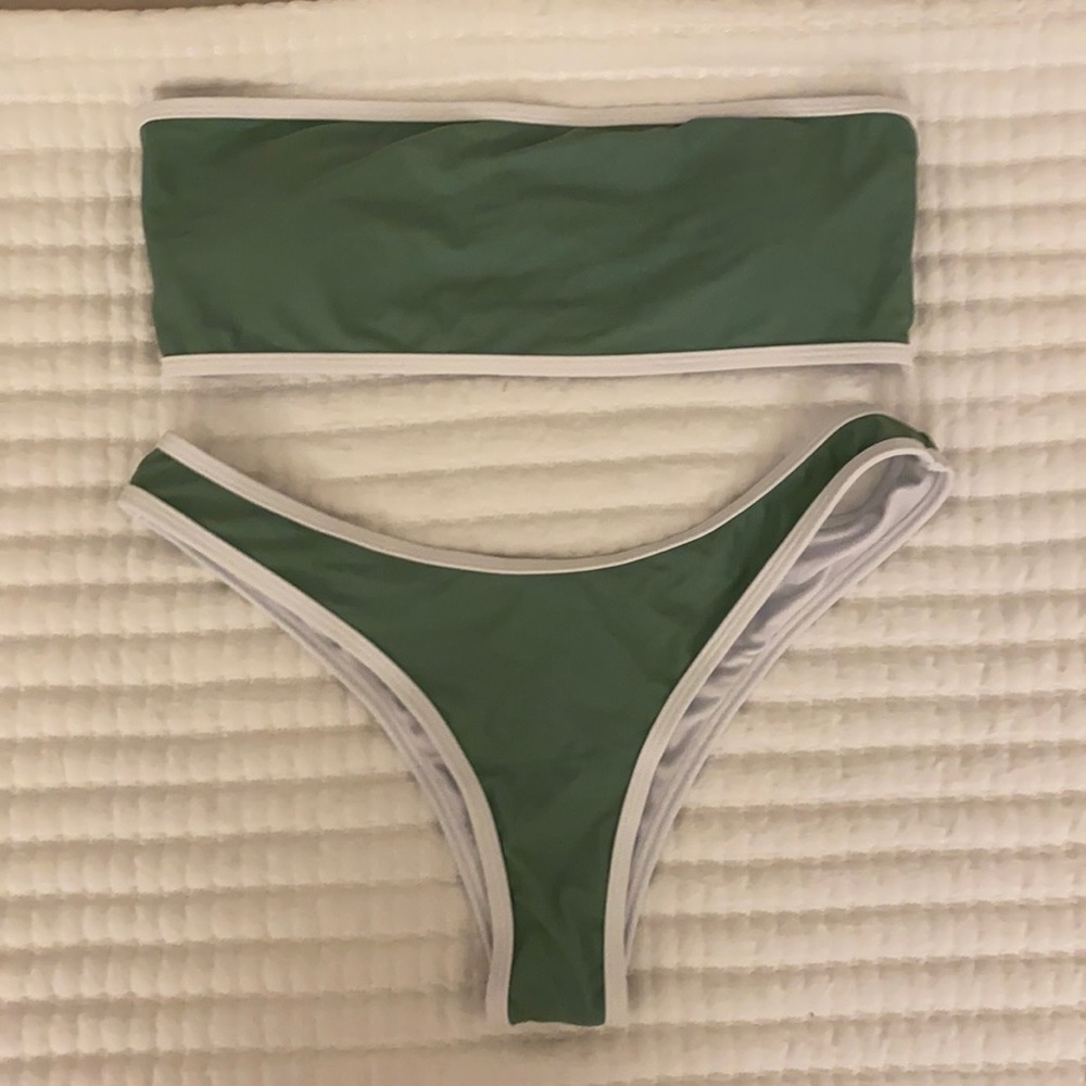Light green & white bikini - never worn!